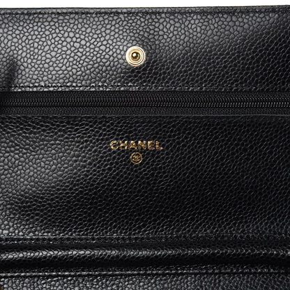 Chanel Caviar Quilted Wallet On Chain WOC Black 6 of 9