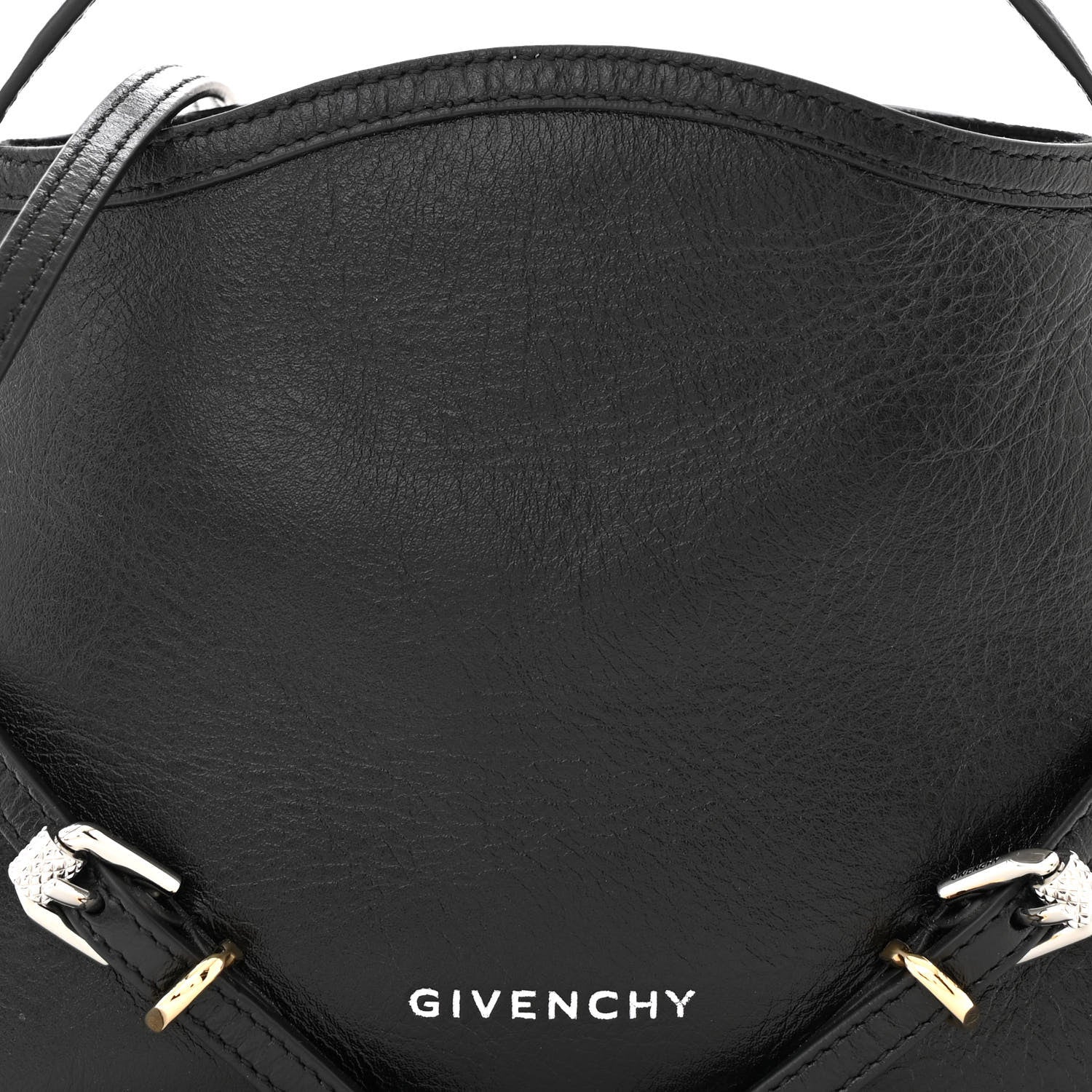 Givenchy Tumbled Calfskin Nano Voyou Bag Black 8 of 10