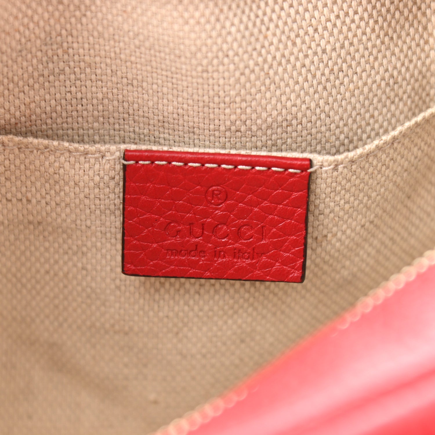 Gucci Pebbled Calfskin Small Soho Disco Bag Tabasco Red 6 of 11