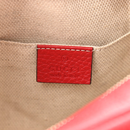 Gucci Pebbled Calfskin Small Soho Disco Bag Tabasco Red 6 of 11