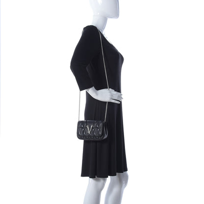 Versace Nappa Quilted Virtus Evening Bag Black 2 of 14