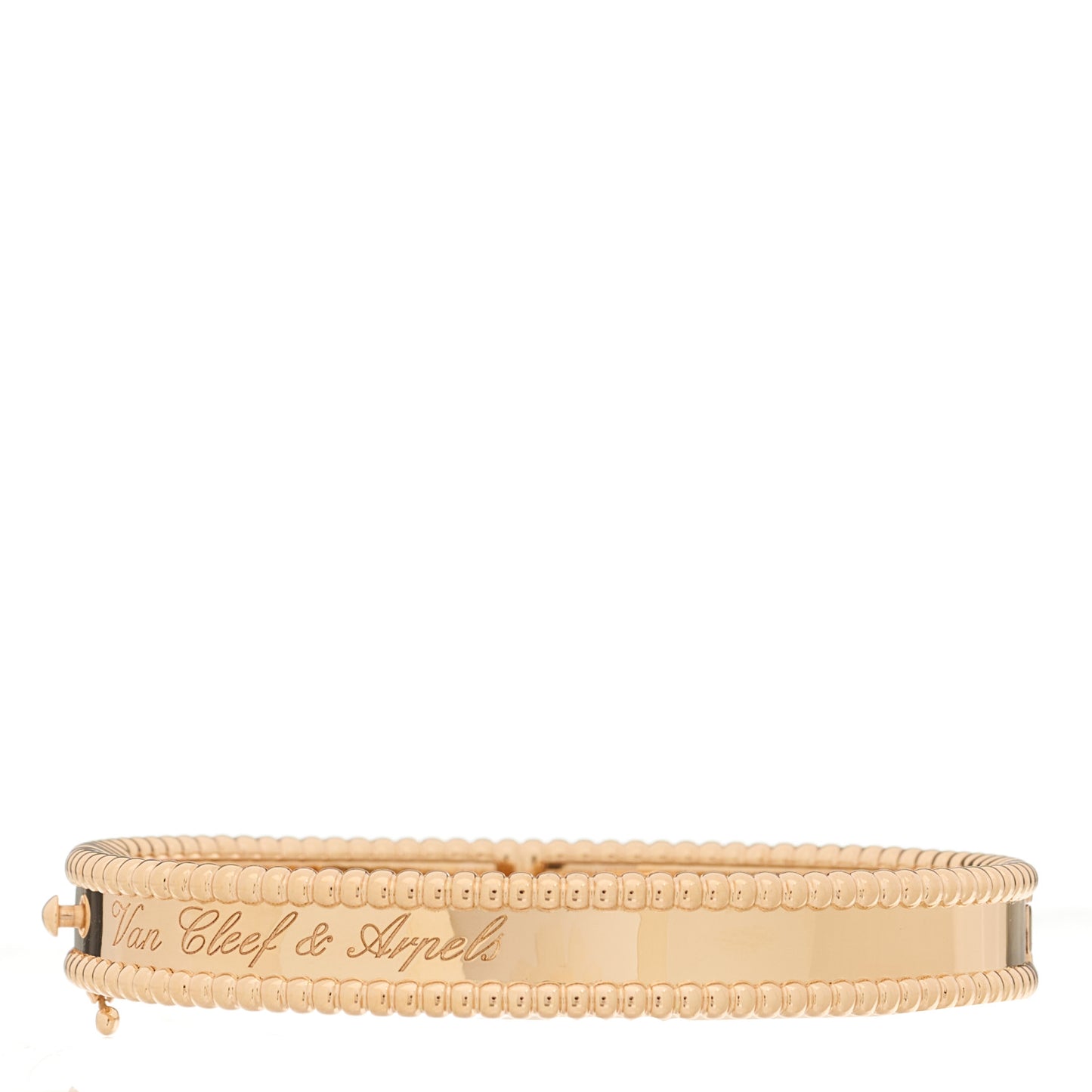 18K Rose Gold Perlee Signature Bangle Bracelet XS