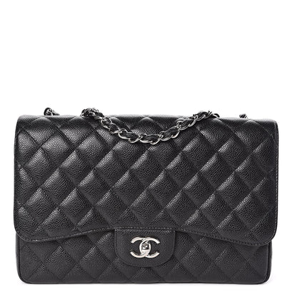 Chanel Caviar Quilted Jumbo Single Flap Black 1 of 11