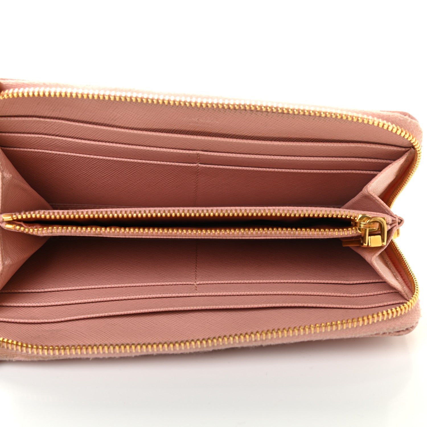 Prada Saffiano Metal Zip Around Wallet Pesco 5 of 16