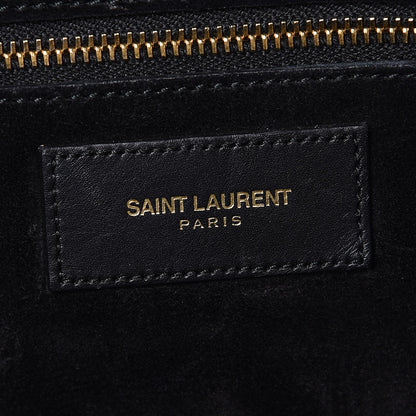 Saint Laurent Calfskin Classic Duffle 12 Black 7 of 10