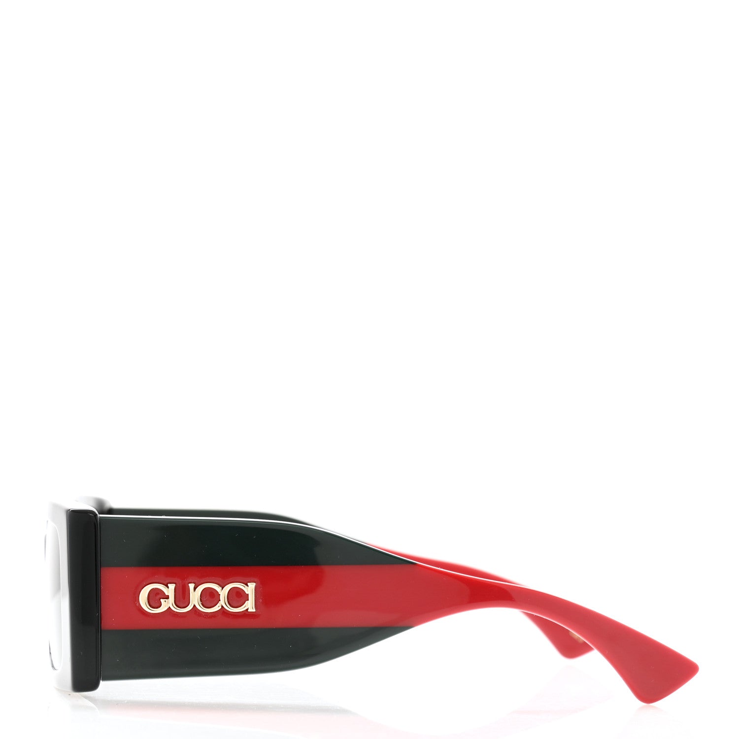 Gucci Acetate Web Frame Rectangle Sunglasses GG1860S Black Multicolor 3 of 7