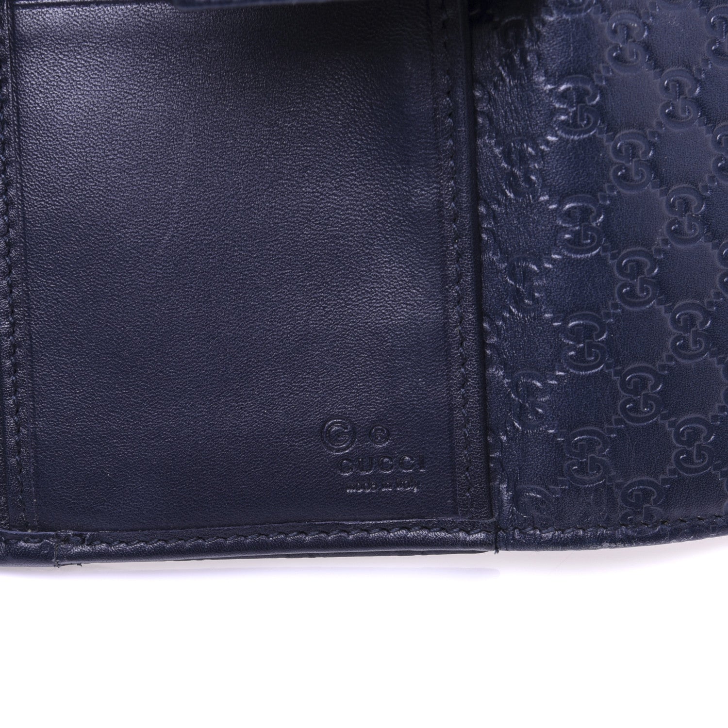 Gucci Microguccissima Continental Flap Wallet Navy 7 of 14