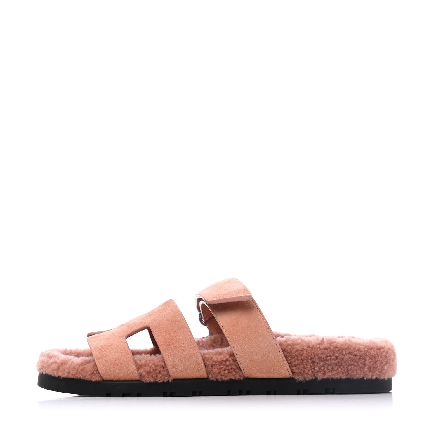 Suede Goatskin Woolskin Womens Chypre Sandals 38 Rose Aube