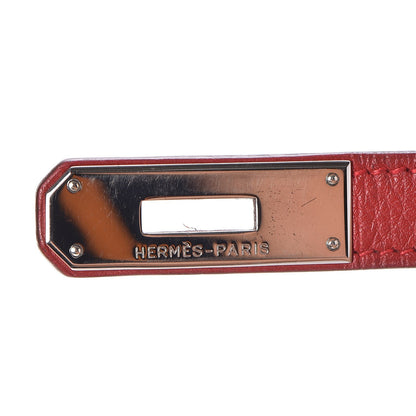 Hermes Taurillon Clemence Birkin 35 Rouge Casaque 19 of 33