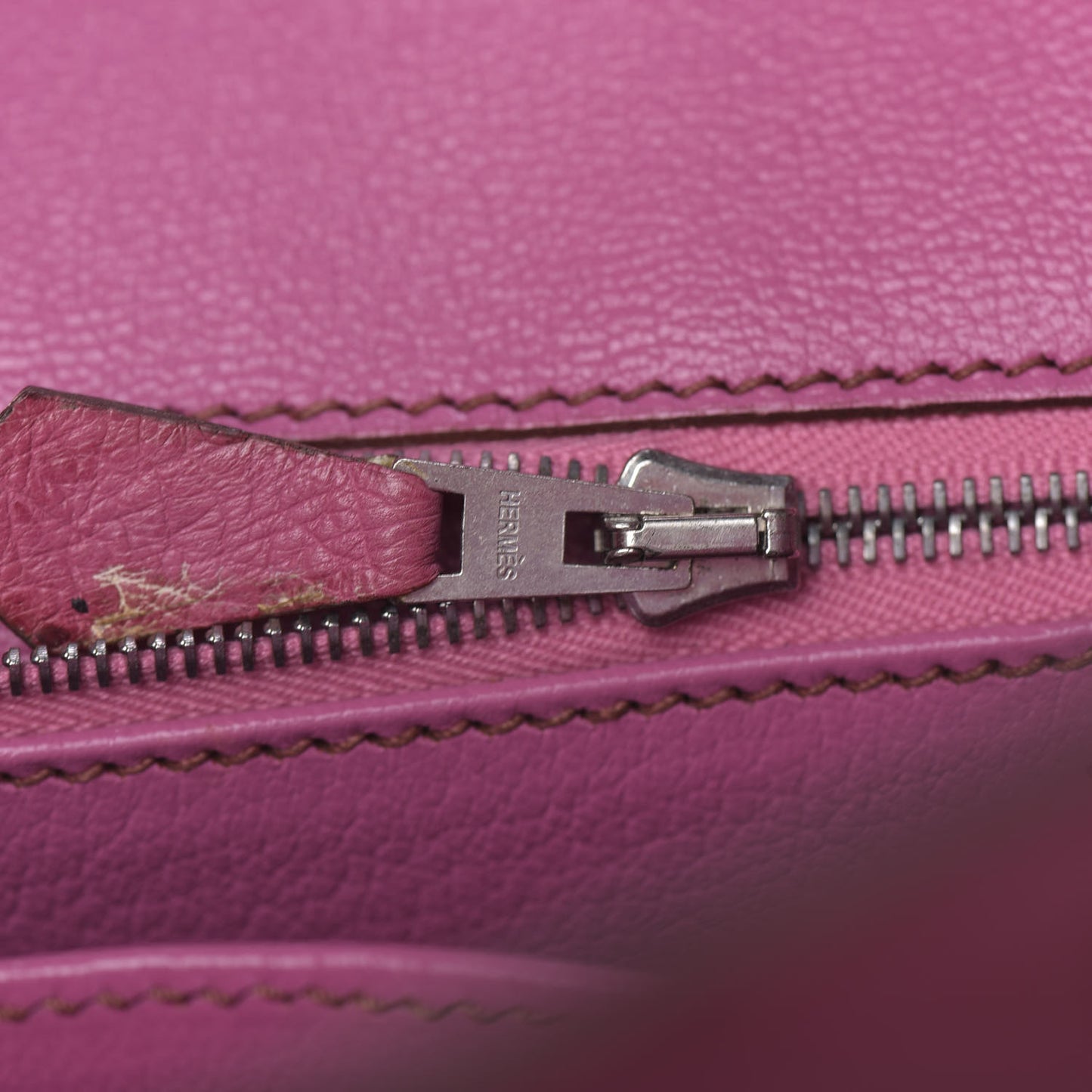 Ostrich Birkin 35 Fuchsia