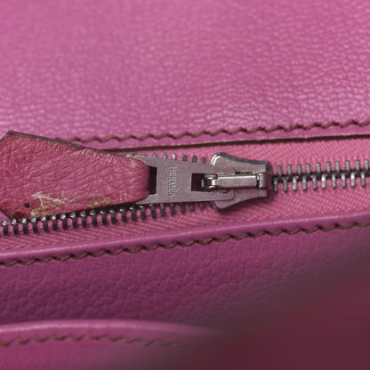 Hermes Ostrich Birkin 35 Fuchsia 21 of 36