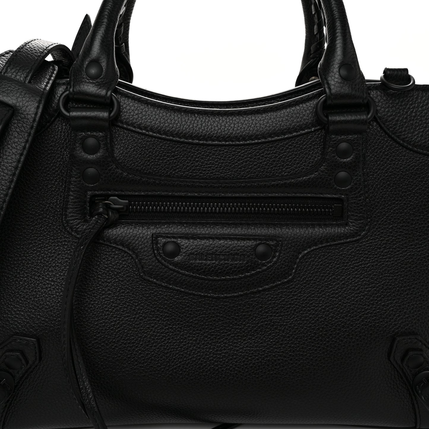 Grained Calfskin Neo Classic Black Hardware S City Black