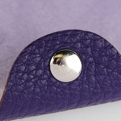 Hermes Taurillon Clemence Ulysse MM Notebook Cover Iris 2 of 10