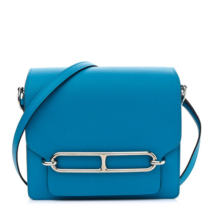 Hermes Evercolor Verso Mini Sac Roulis Bleu Frida Rouge H 1 of 9
