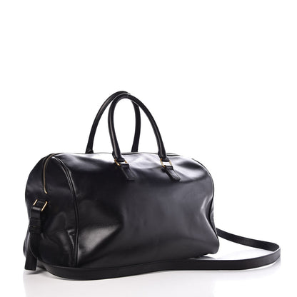 Saint Laurent Calfskin Classic Duffle 12 Black 4 of 12