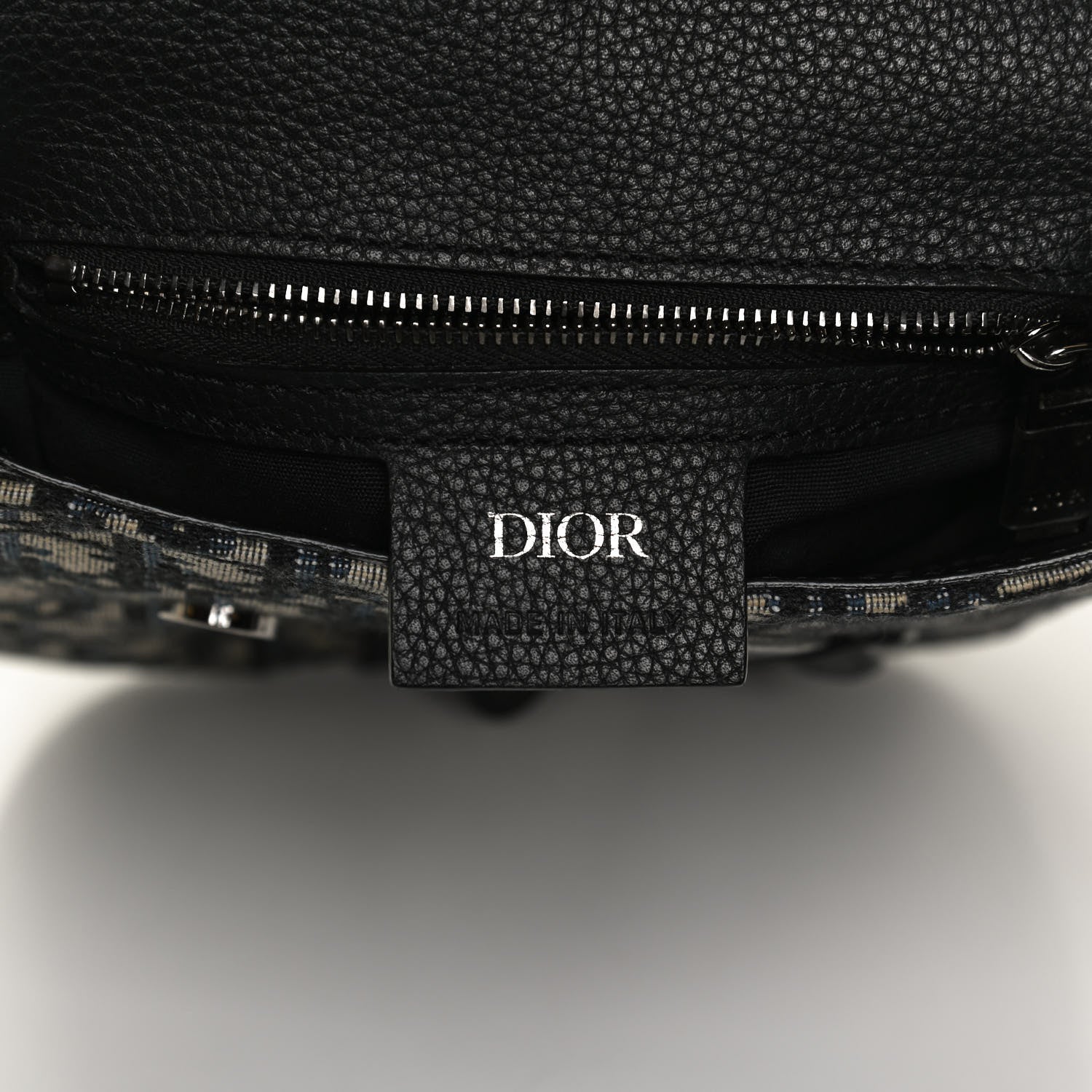 Christian Dior Oblique Saddle Pouch Blue 5 of 11