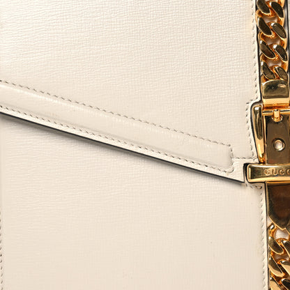 Gucci Azalea Calfskin Small Sylvie 1969 Top Handle Bag White 9 of 19
