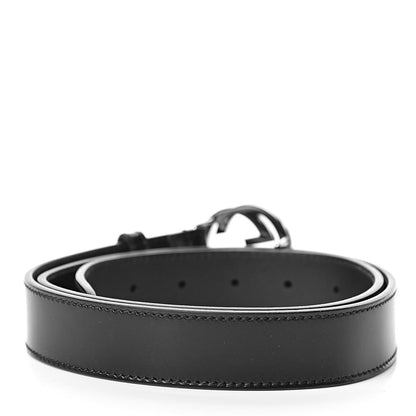 Gucci Calfskin Interlocking G Belt 95 38 Black 3 of 7