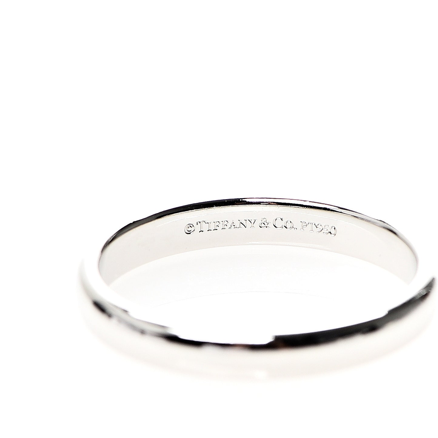 Platinum 3mm Classic Wedding Band Ring 56 7.75