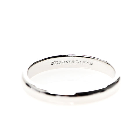 Tiffany Platinum 3mm Classic Wedding Band Ring 56 7.75 3 of 3