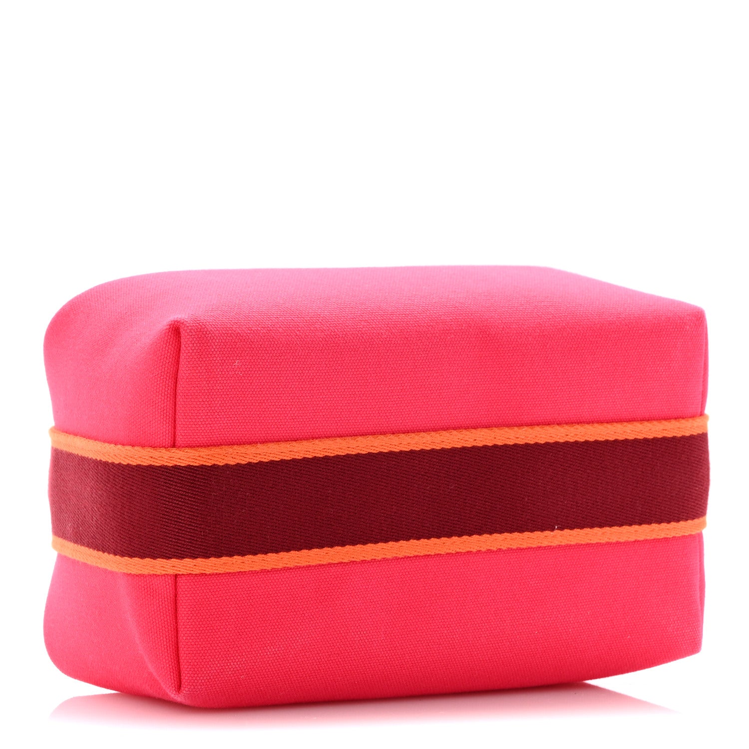 Hermes Canvas Small Bride-A-Brac Pouch Hibiscus 4 of 8