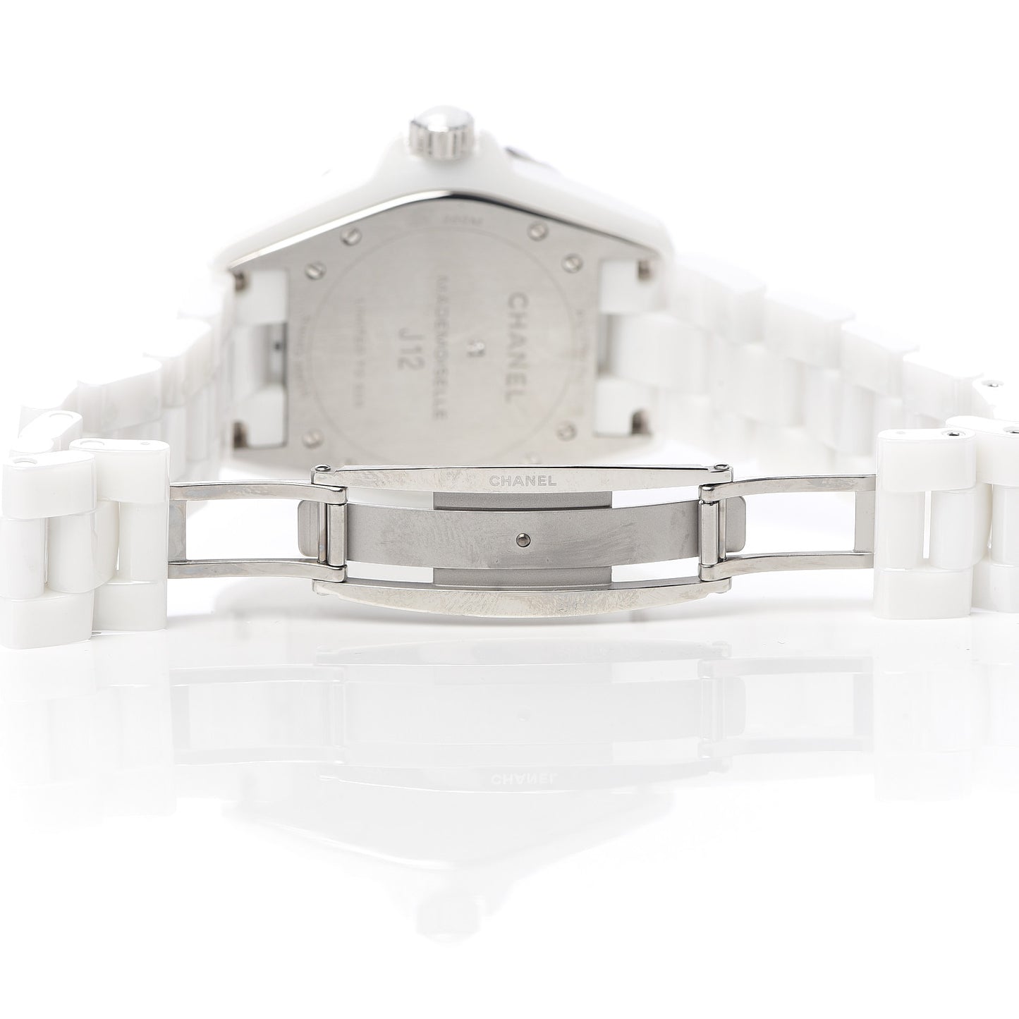 Stainless Steel Ceramic 38mm J12 Limited Edition Mademoiselle Automatic Watch White