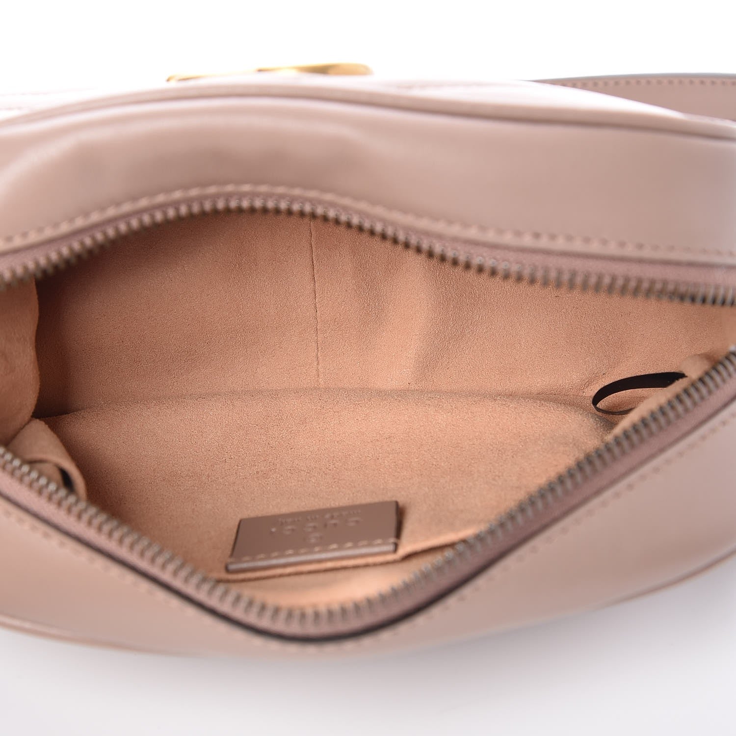 Gucci Calfskin Matelasse Mini GG Marmont Chain Shoulder Bag Porcelain Rose 5 of 7