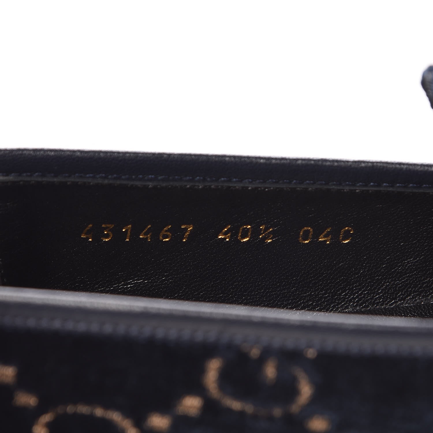 Gucci Velvet GG Monogram Horsebit Womens Jordaan Loafers 40.5 Blue Beige 8 of 9