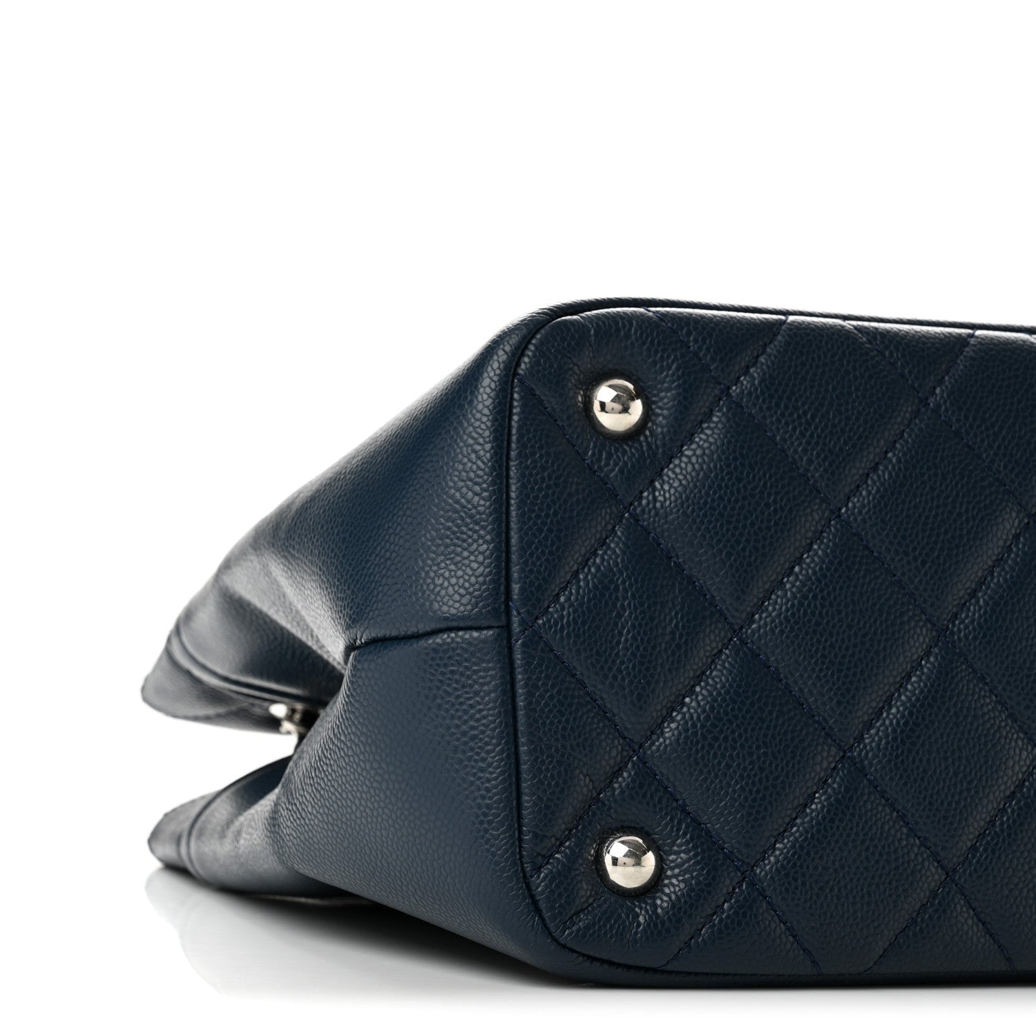 Chanel Caviar Timeless CC Soft Tote Navy Blue 8 of 11