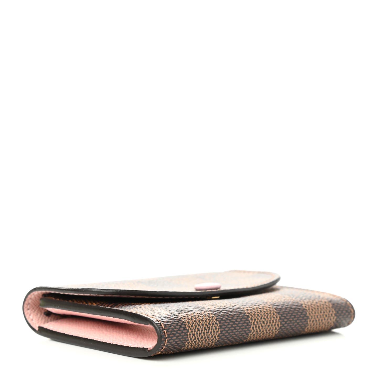 Damier Ebene Rosalie Coin Purse Rose Ballerine