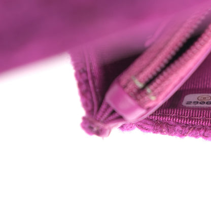Chanel Tweed Quilted Reissue Wallet On Chain WOC Magenta 8 of 10