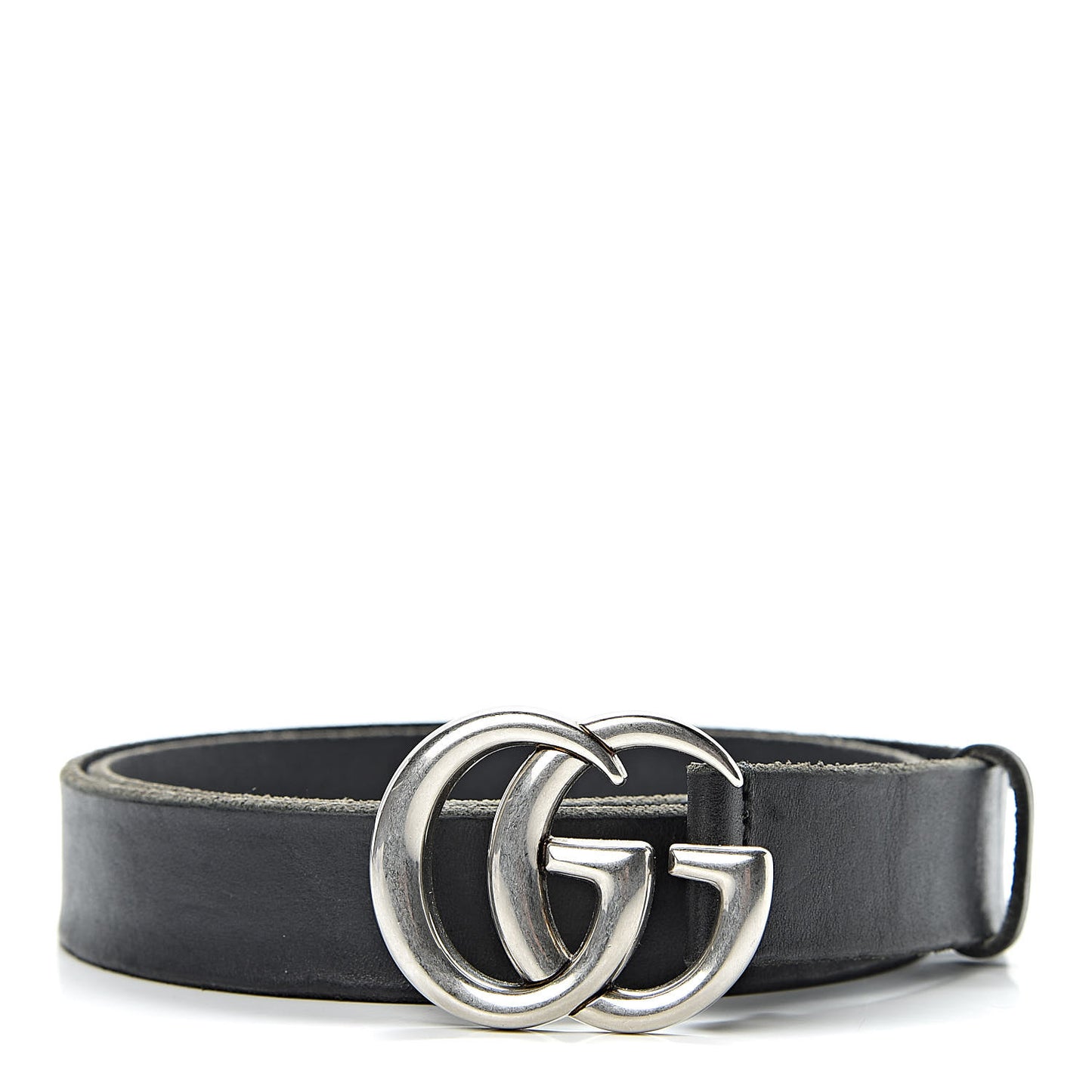 Cuoio Toscano Nickel Double G 30mm Belt 90 36 Black