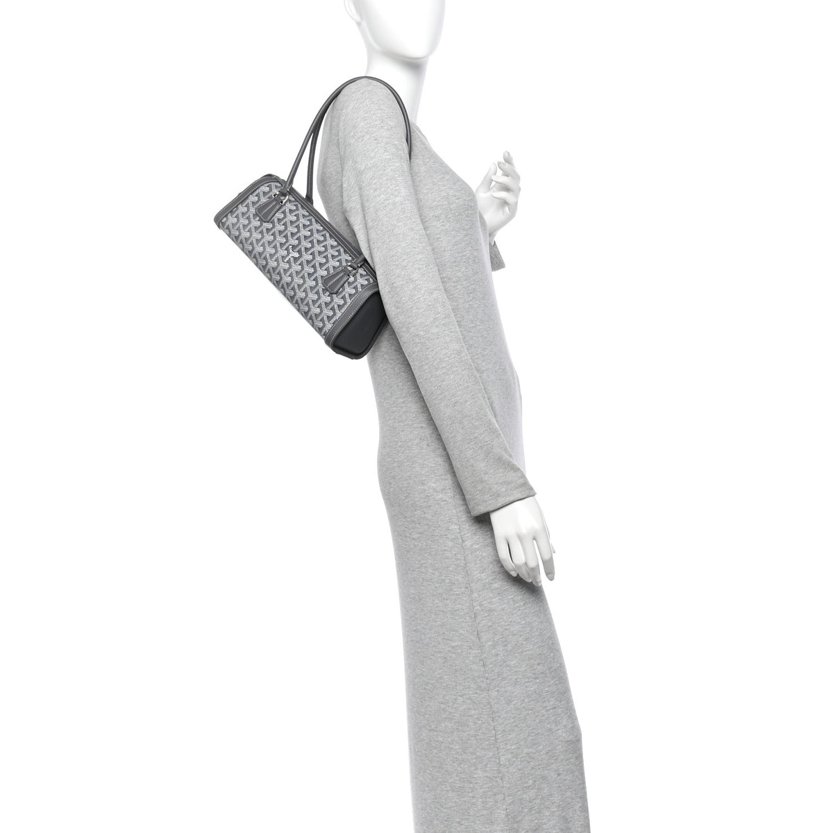 Goyardine Bonbonniere Bag Grey