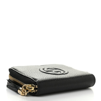 Gucci Pebbled Calfskin Small Soho Zip Around Wallet Black 4 of 13