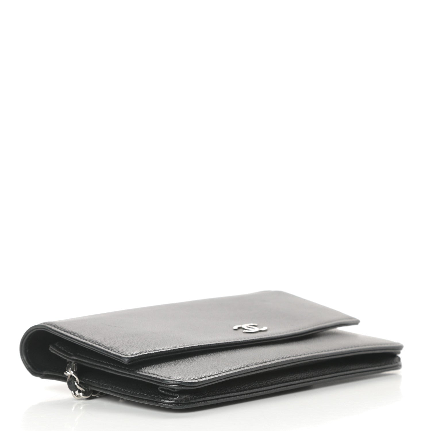 Chanel Caviar Sevruga Wallet On Chain WOC Black 4 of 14