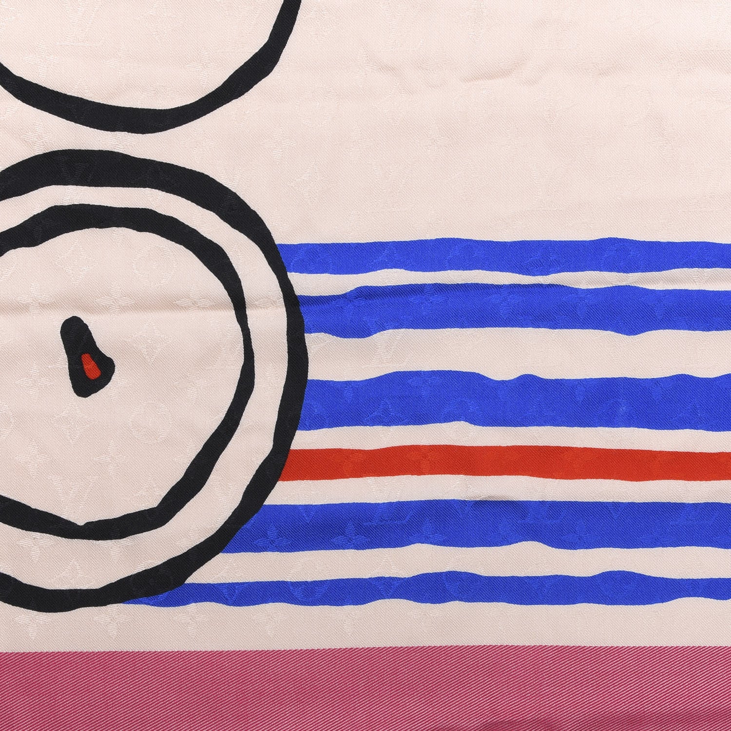 Louis Vuitton Wool Silk Monogram Scarf 2 of 3