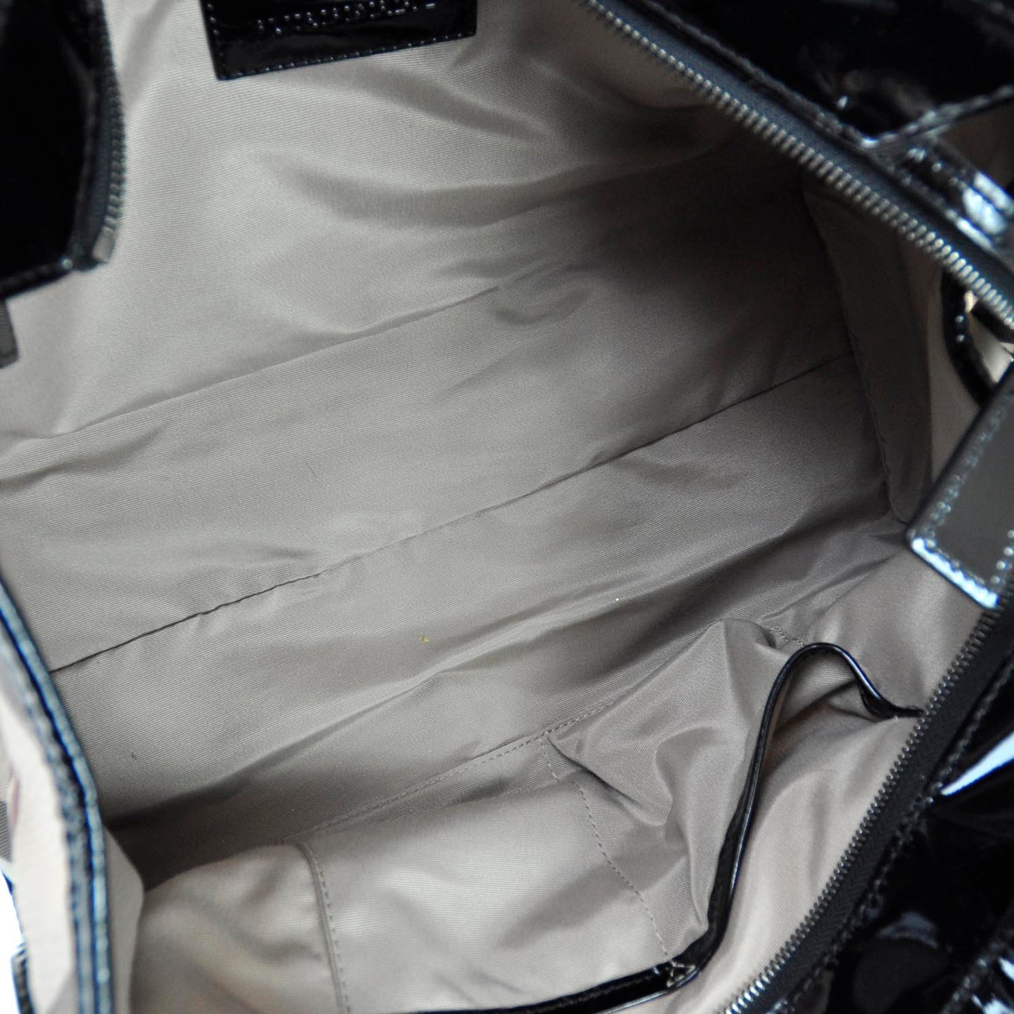 Patent Trim Nova Check Tote Black
