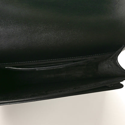 Saint Laurent Smooth Calfskin Medium Monogram Sunset Satchel Black 5 of 10