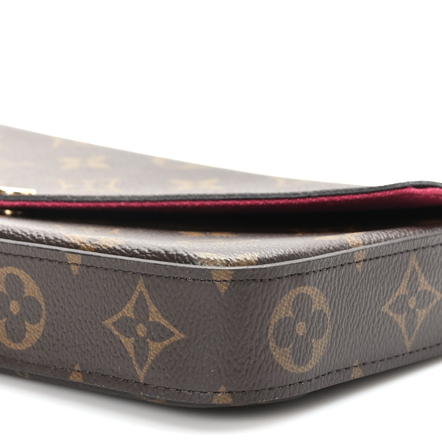 Louis Vuitton Monogram Pochette Felicie Chain Wallet Fuchsia 8 of 8