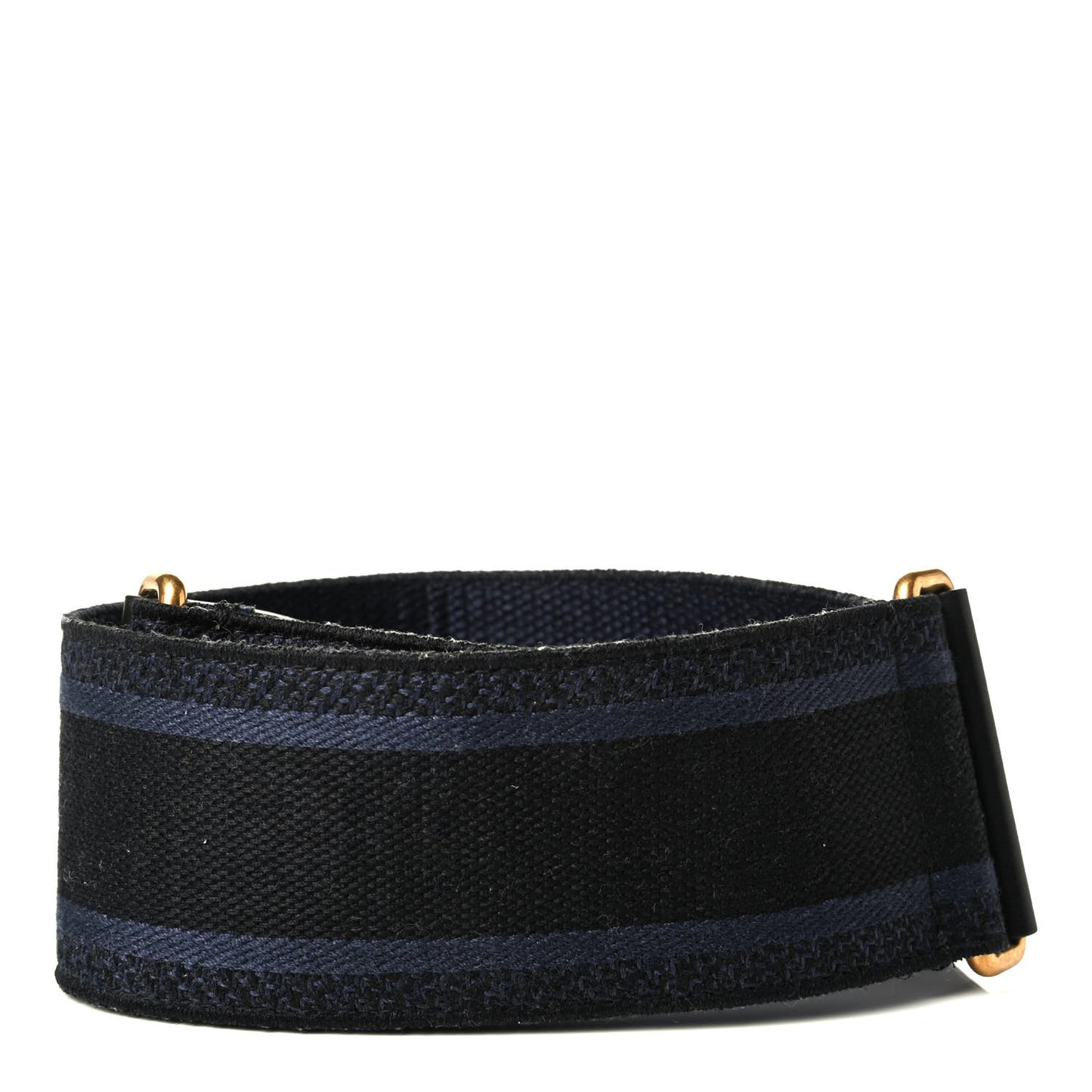 Canvas Embroidered Shoulder Strap Denim Blue