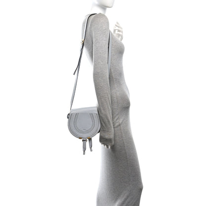 Chloe Calfskin Mini Marcie Round Crossbody Bag Light Cloud 2 of 9