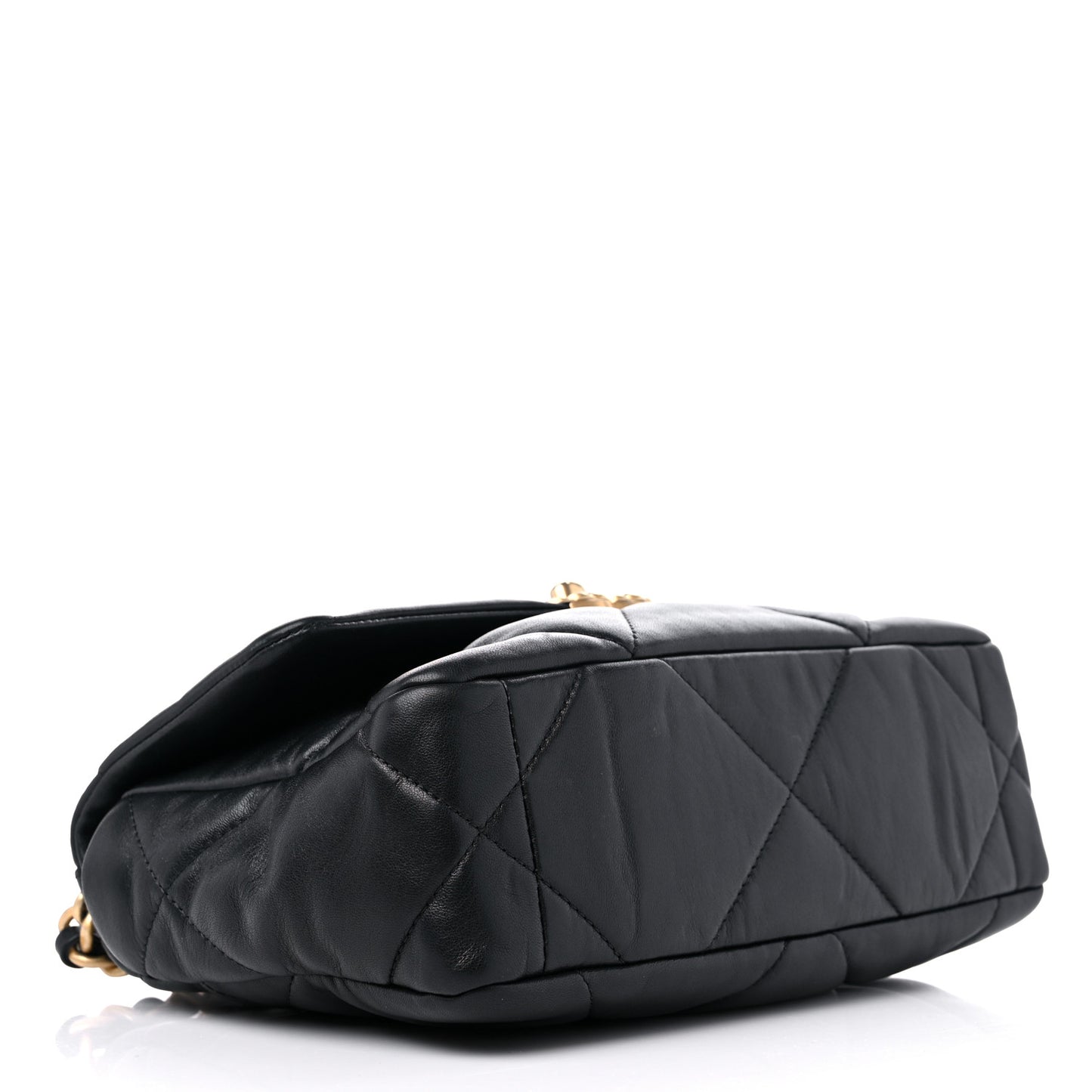 Lambskin Quilted Medium Chanel 19 Flap Black