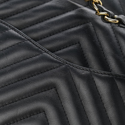 Chanel Lambskin Chevron Quilted Small Urban Spirit Backpack Black 13 of 13