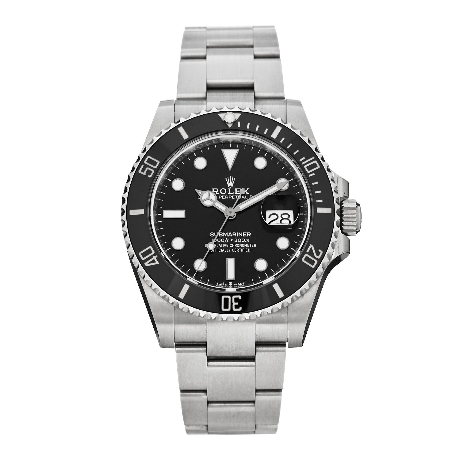Rolex Stainless Steel 41mm Oyster Perpetual Submariner Date Watch Black 126610LN 1 of 5