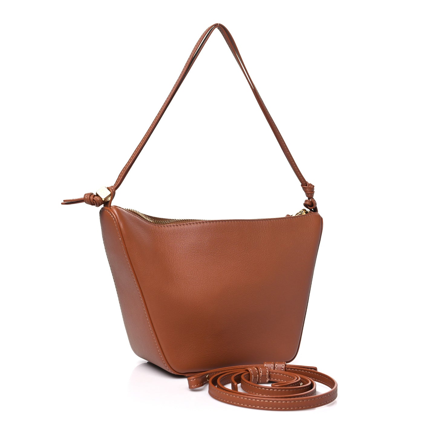 Calfskin Mini Hammock Hobo Tan