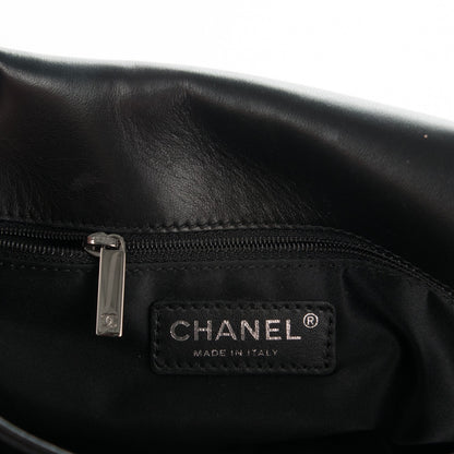 Chanel Lambskin Quilted 3 Accordion Flap Bag Black 7 of 7