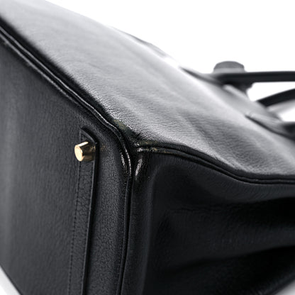 Hermes Chevre de Coromandel Birkin 35 Black 11 of 28