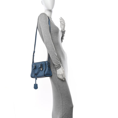 Alexander McQueen Pebbled Calfskin Mini Padlock Tote Light Blue 2 of 10