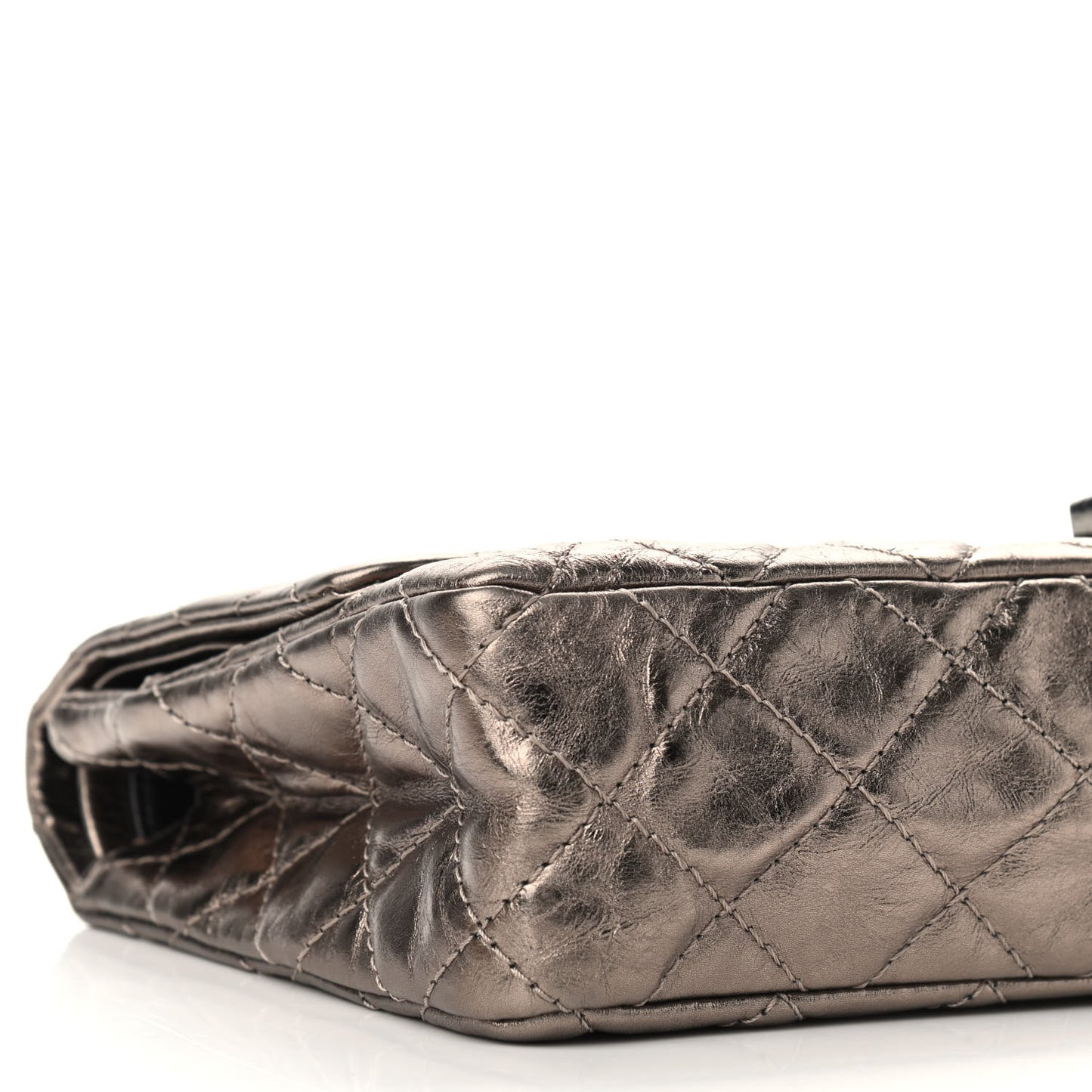 Metallic Aged Calfskin Quilted 2.55 Reissue 226 Flap Pewter