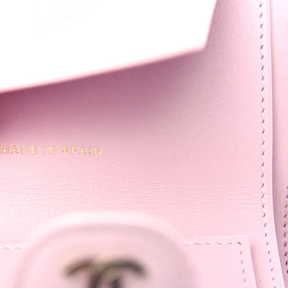 Chanel Caviar Quilted Compact Flap Wallet Light Pink 7 of 9